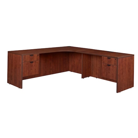 Regency Corner Desk Dbl PenRight Corner Credenza, Legacy71", 72" D X 29" H, 71" W X Melamine Laminate LLDCR712447CH